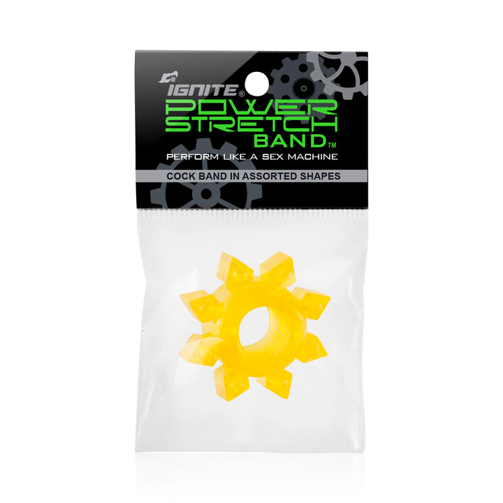 Cock Rings - Power Stretch Bands (Yellow)