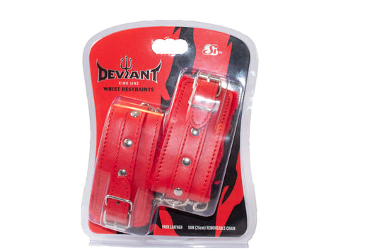 Risque Wrist Restraints - Red