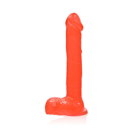 9In Cock W/Balls W/Suction-Red