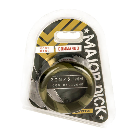 Major Dick- Commando Cock Ring- Green 2In