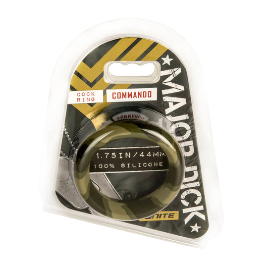 Major Dick- Commando Cock Ring- Green 1.75In