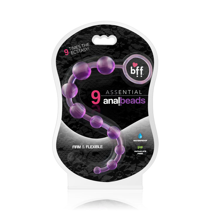 Bff 9 Assential Anal Beads-Purple